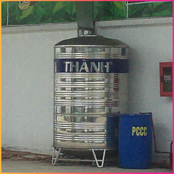 BỒN NƯỚC INOX 3m3 ĐỨNG ĐẠI THÀNH