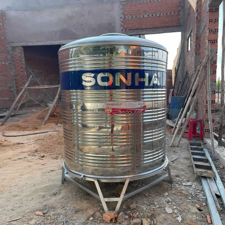 Bồn inox Sơn Hà 1500L đứng
