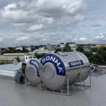 Bồn inox Sơn Hà 2000L ngang