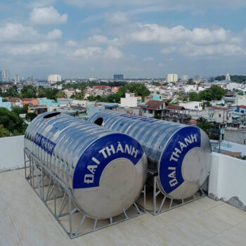 Bồn inox Đại Thành 10m3 ngang