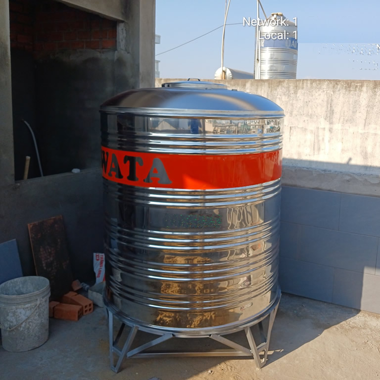Bồn inox Hwata 1500 lít đứng