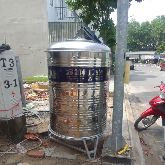 Bồn inox Đại Thành 1000 lít đứng