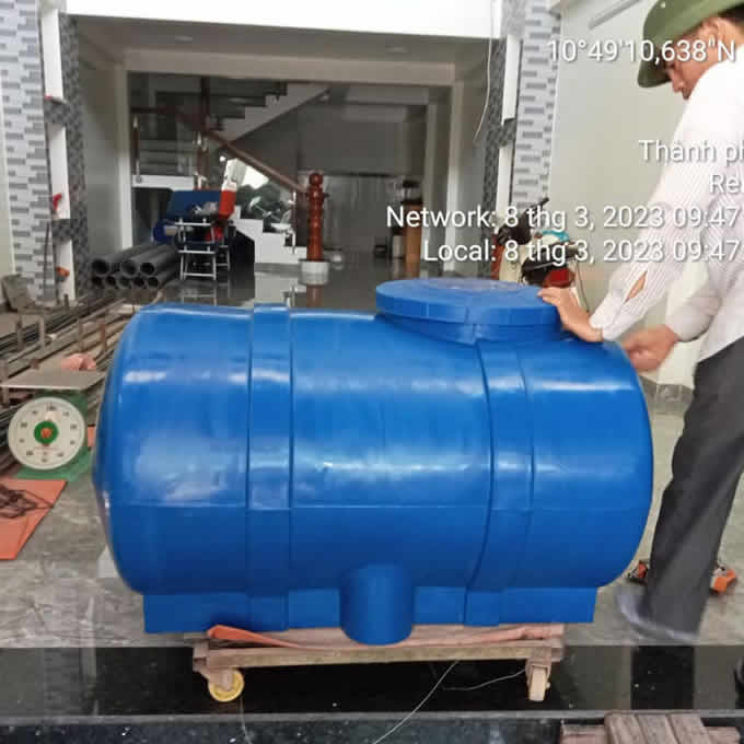 Bồn Nhựa Đại Thành 300L ngang