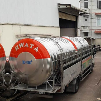 Bồn nước inox 10m3 ngang Hwata