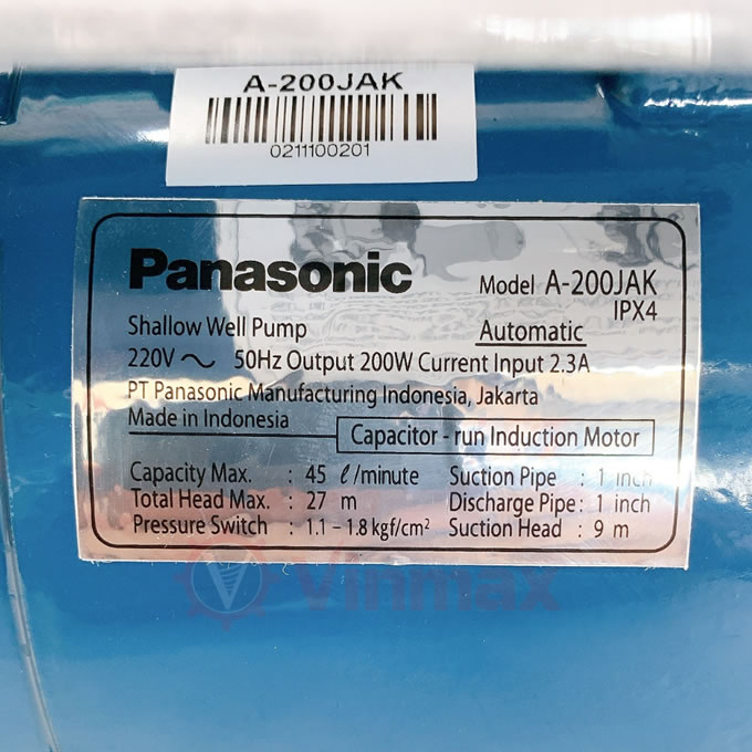 TSKT Máy bơm tăng áp 200w Panasonic