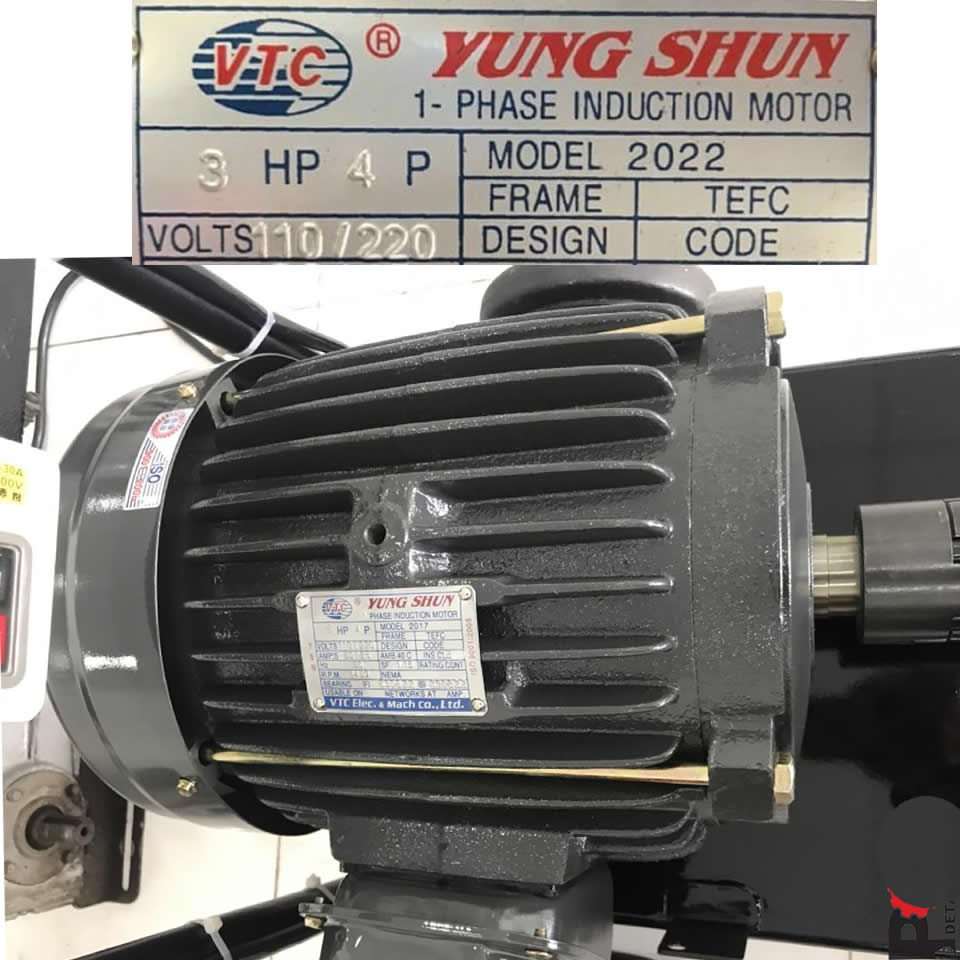 Motor kéo VTC 2 ngựa điện 1 pha tua chậm