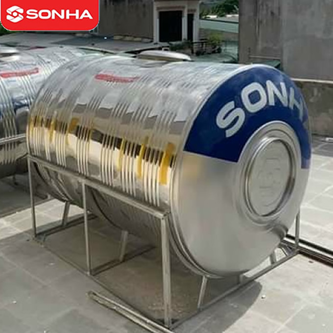 Bồn inox Sơn Hà 3000l ngang
