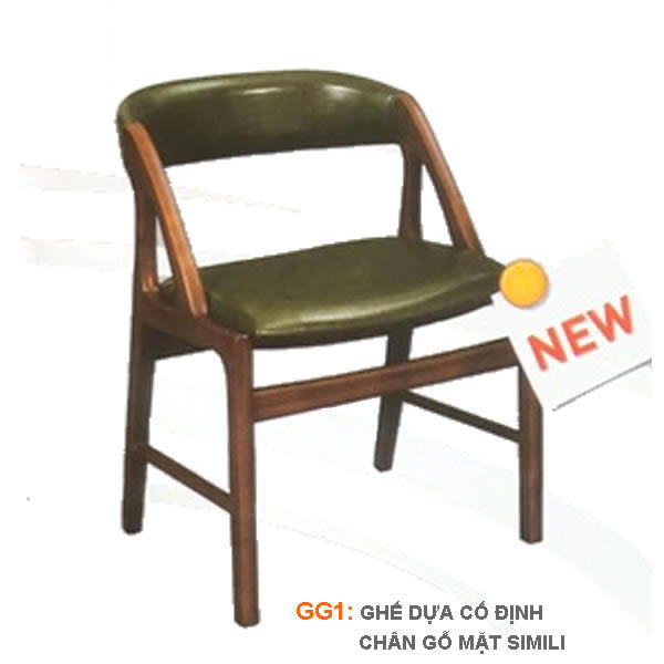 Ghế dựa cố định gỗ GG1