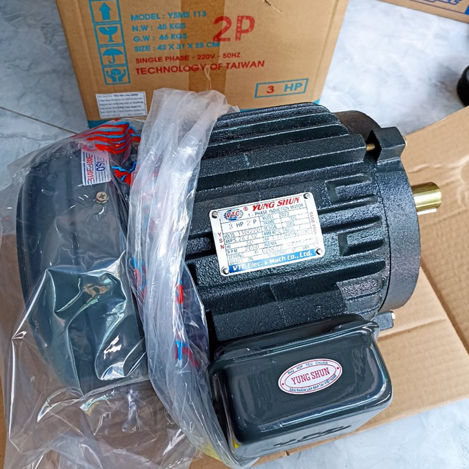 Motor VTC 3Hp 220v tua 2850 2P