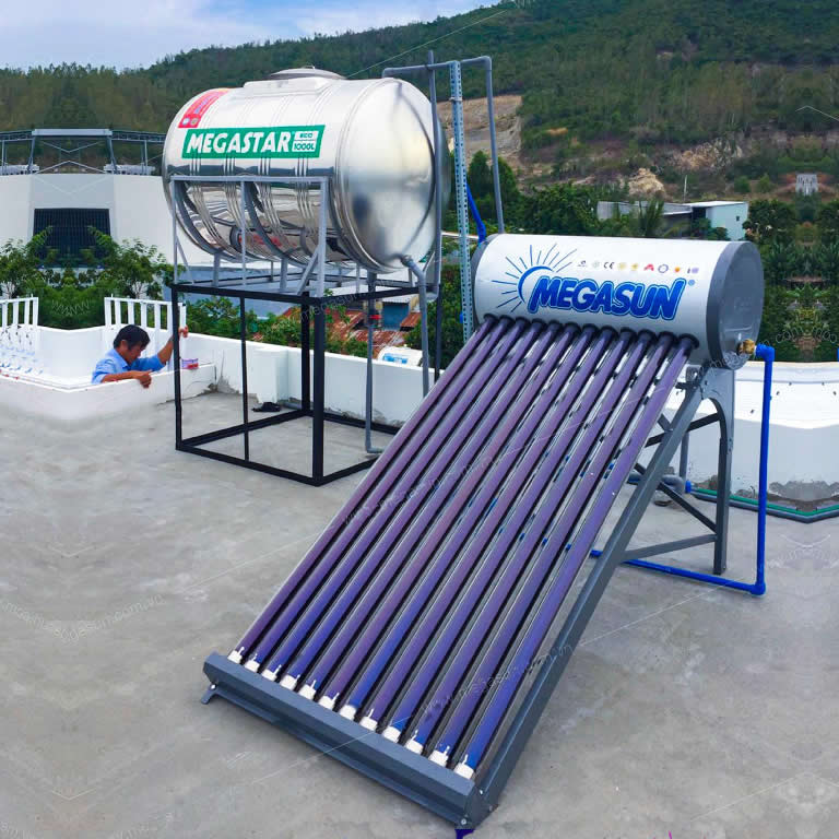 Máy năng lượng mặt trời 120l Megasun KAE