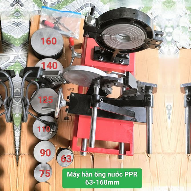 Máy hàn ống nước PPr phi 63 đến 160