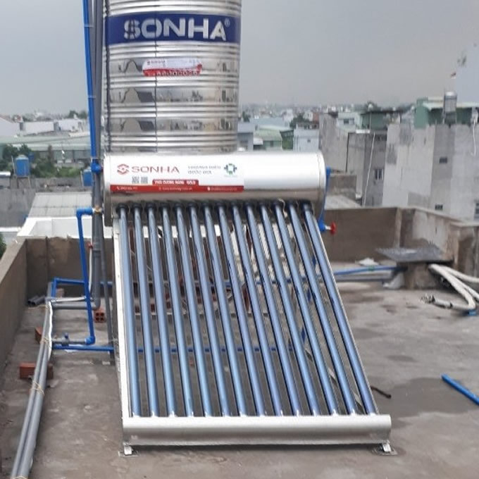 Máy nước nóng năng lượng 140 lít Sơn Hà Gold