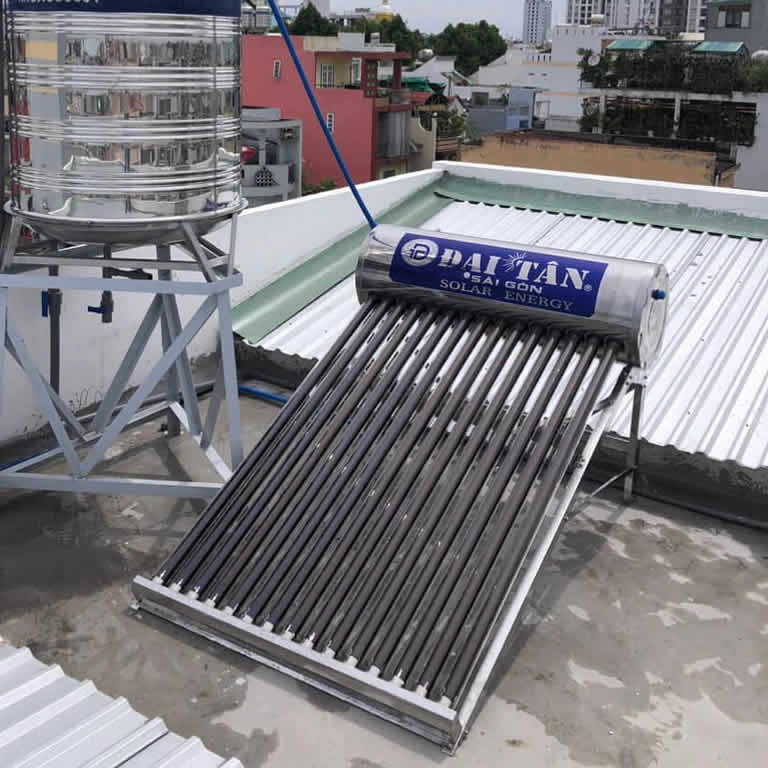 Máy nước nóng mặt trời 160 lít Đại Tân