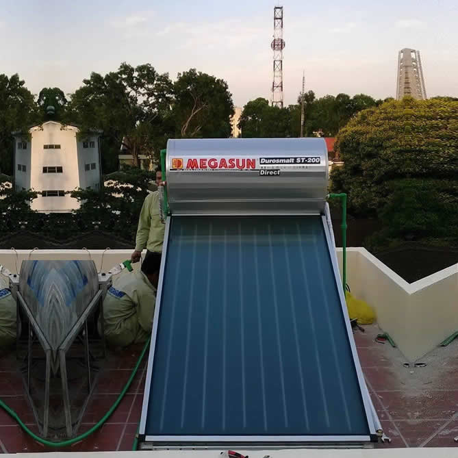Máy năng lượng mặt trời 200 lít Megasun ST
