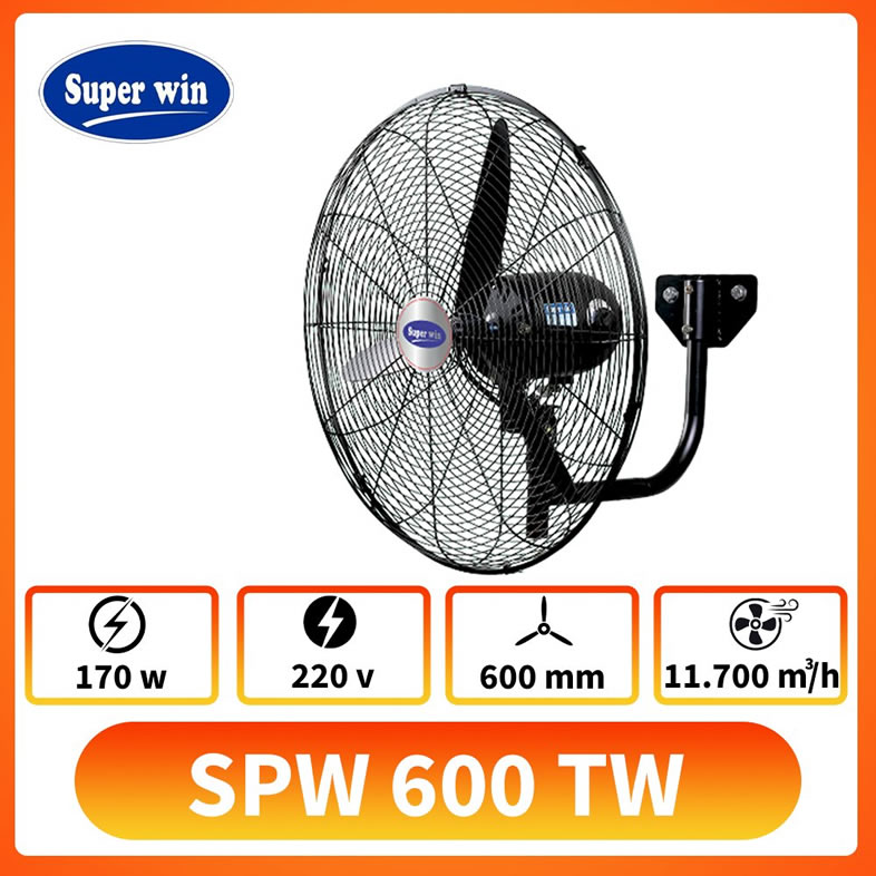 Thông số kỷ thuật Quạt treo tường Super Win SPW600 TW