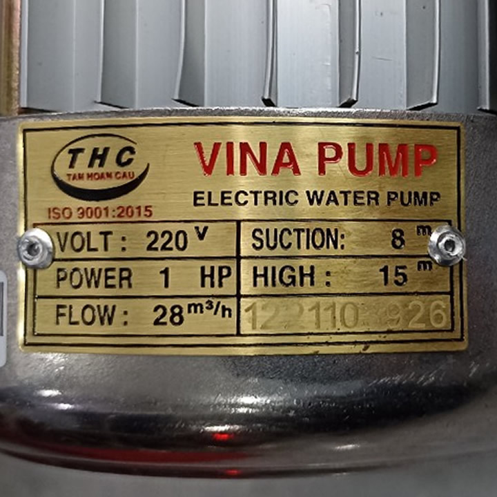 TSKT máy bơm Vina Pump VN-750