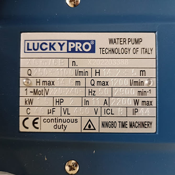 TSKT Máy bơm nước Lucky Pro XGM/6B
