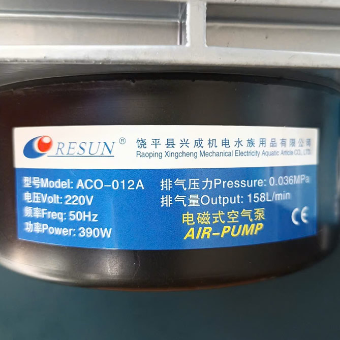 TSKT Máy sủi khí oxy Resun ACO 012A 390w