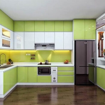 Tủ bếp Acrylic thùng Inox