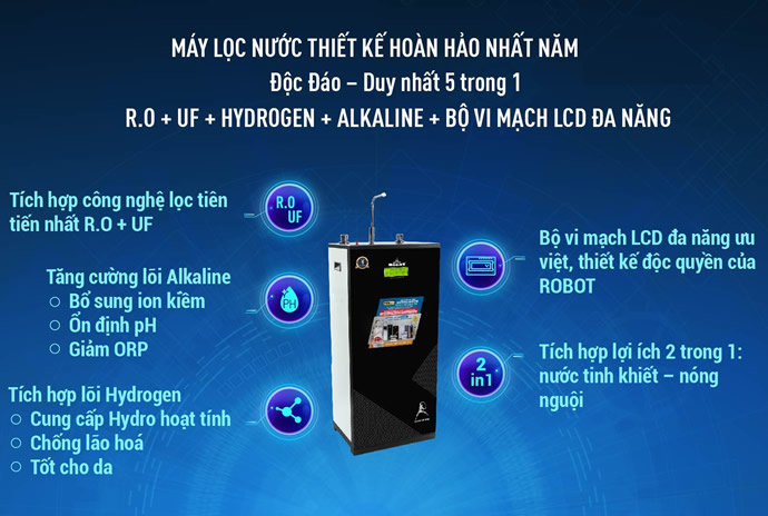 MÁY LỌC NƯỚC UỐNG RO UF ROBOT 9GH-UF