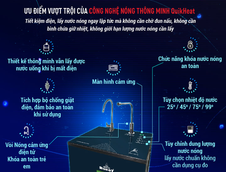 MÁY LỌC NƯỚC NÓNG LẠNH ROBOT Spring Pro 939GHQ-UR