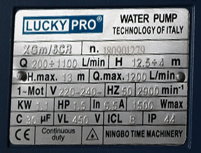 TSKT Máy bơm Lucky Pro 1.5HP họng 114