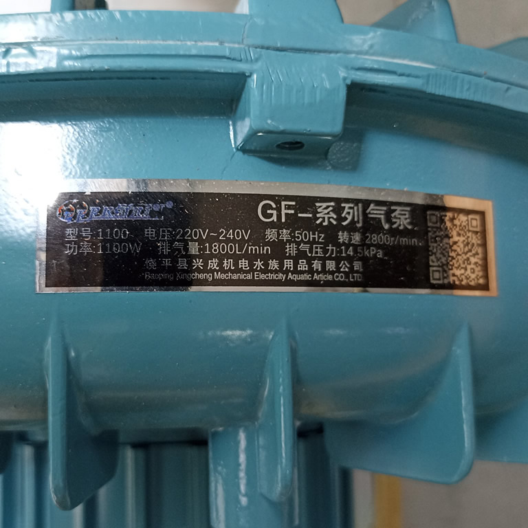 Thông số kỷ thuật máy thổi khí 1.5Hp REDsun GF 1100 