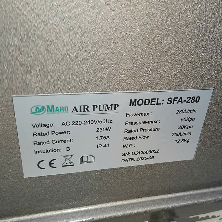 TSKT-Máy Thổi oxy 230w Maro SFA 280