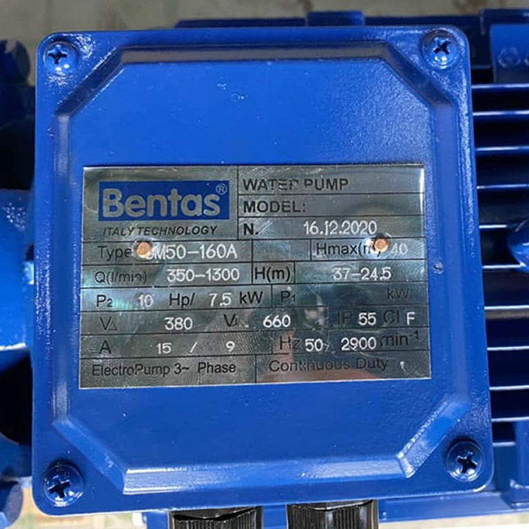 Máy bơm Bentas CM50-160A (10HP)
